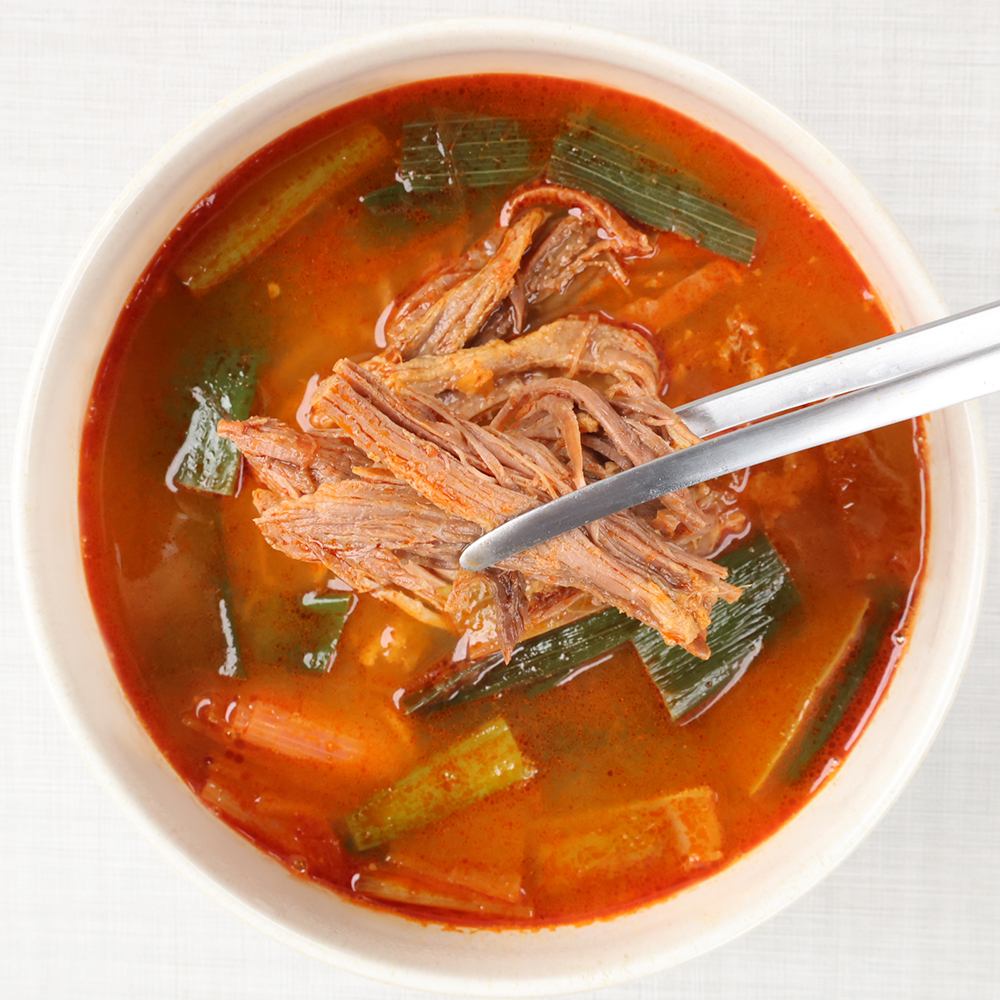 맛있는 본담 대파육개장 업소용 600g x 3개 간편식 냉동 육개장 육계장 이미지 8
