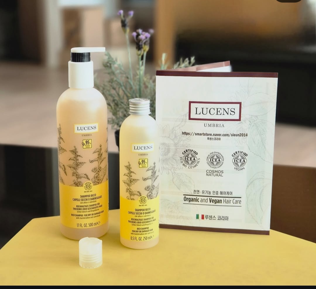 루센스 데미지리치 손상건조샴푸 500+250ml /이태리 천연 유기농 비건샴푸 - 상세 이미지 3