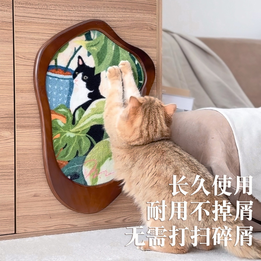 고양이 스크래쳐 부착형 소품 반려동물 장난감 수직형 스크래치 발톱 관리용 반려묘매트 - 상세 이미지 5