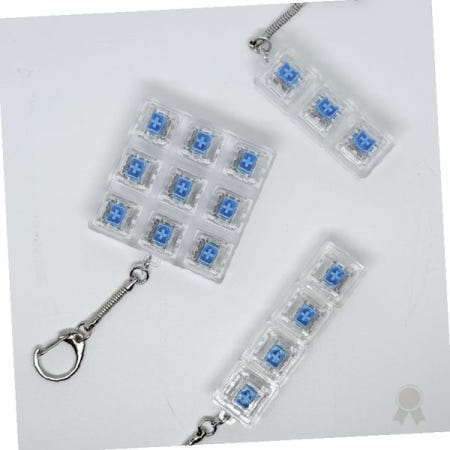 투명 아크릴 키보드 자판 모양 키링 컬러 포인트 디자인 가방 장식 액세서리 감성