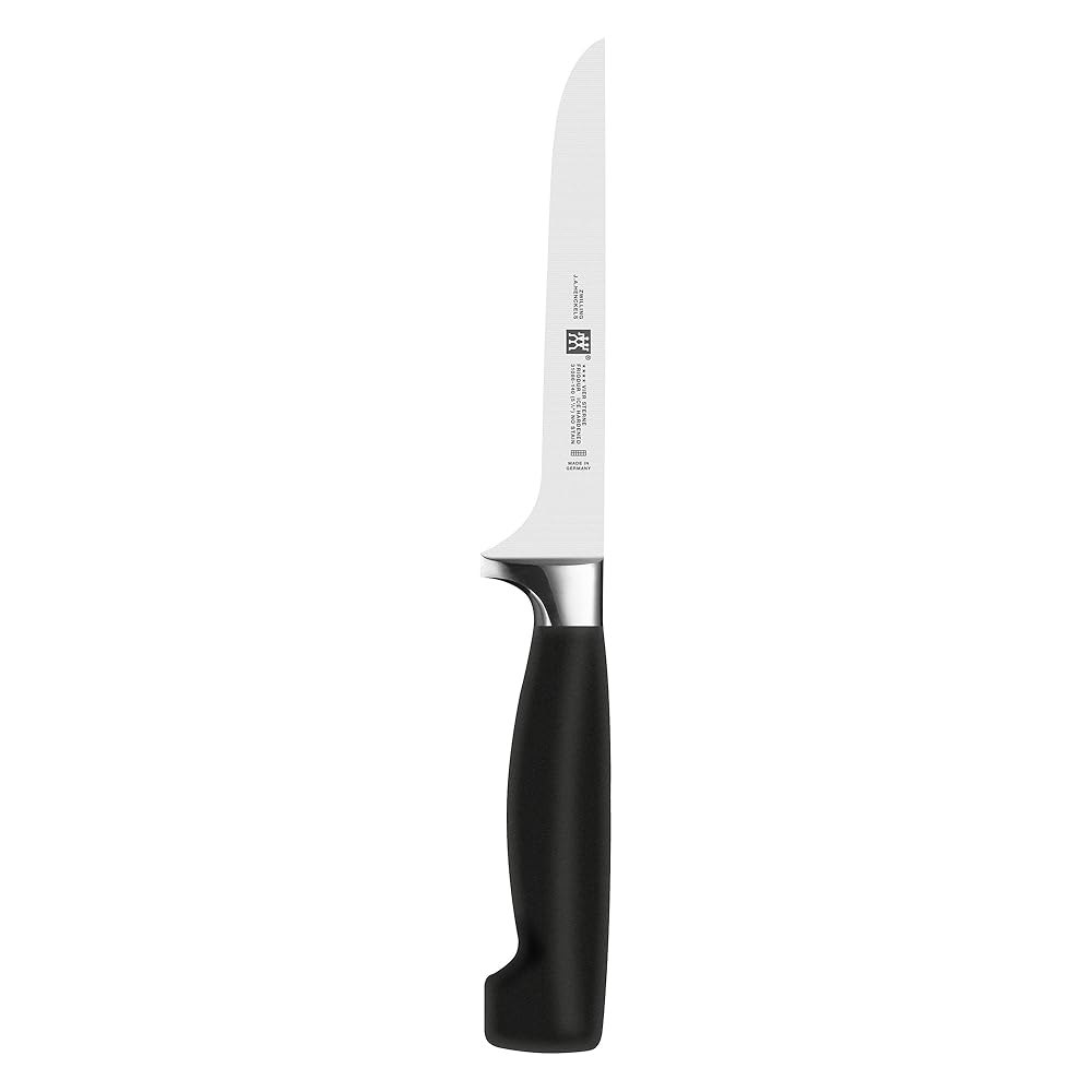 ZWILLING Four Star 14cm(5.5인치) 면도날처럼 회사 고탄소 날카로운 가능 포뮬러 스틸, 사용 소유 보닝 나이프, 공장에서 스테인리스 제작, 식기세척기 완벽한 - 상품 이미지