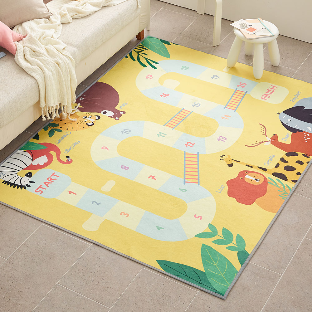 아르떼베딩 아동 아이방 유아 키즈 놀이방 매트 거실 카페트 러그 사방치기 100x150