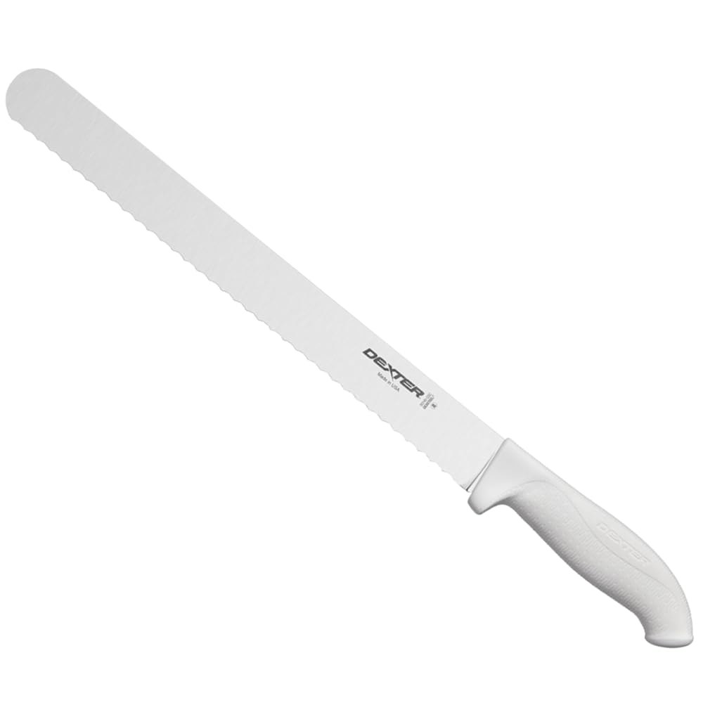 Dexter-Russell SofGrip 30.5cm(12인치) 스캘럽 로스트 제조 방지 스테인리스 미국 부드러운 미끄럼 24243 블레이드 프리, 나이프 고무 DEXSTEEL - 상품 이미지