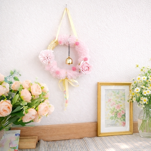 모루 봄꽃 리스 만들기 diy 키트 방꾸미기 인테리어 방과후 미술수업 이미지 6