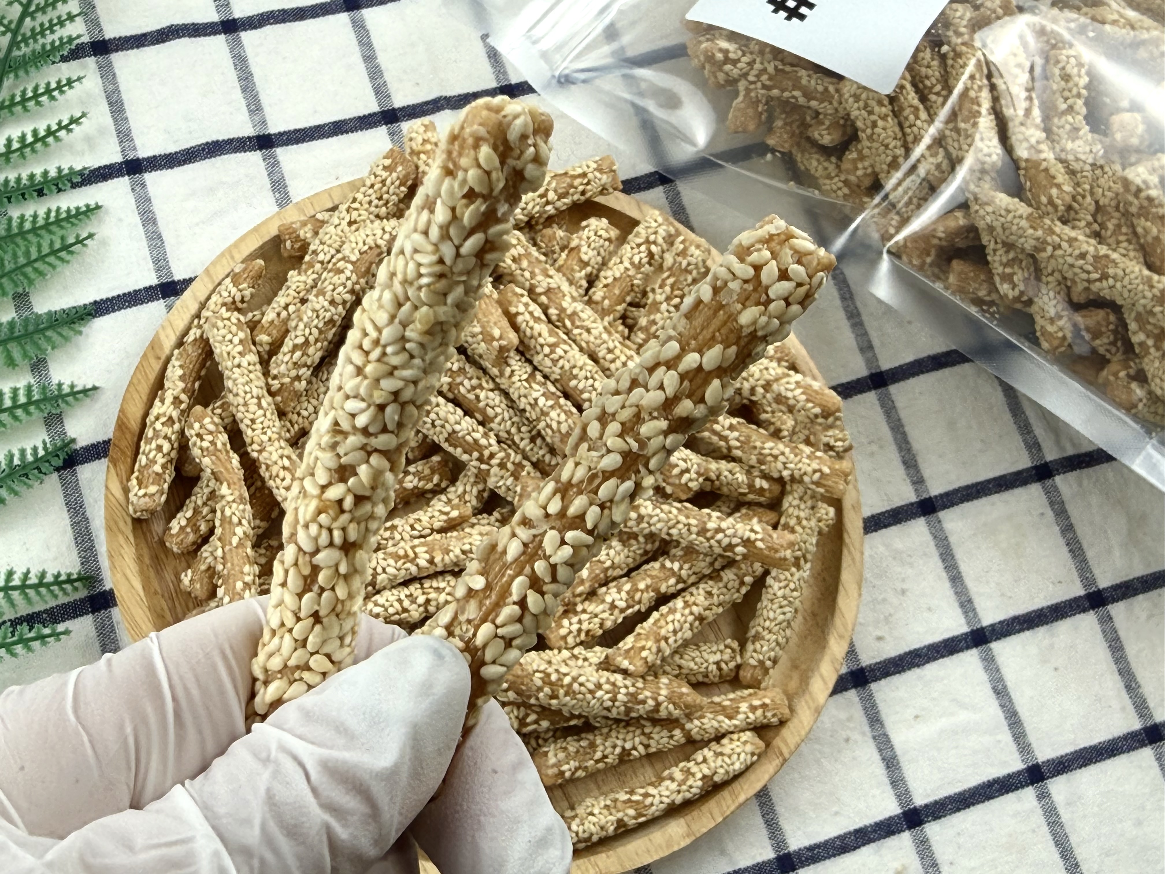 [샵뻥튀기] 구운 참마깨스틱 300g 참깨 고소한 바삭 담백간식 대용량 과자 - 상세 이미지 4