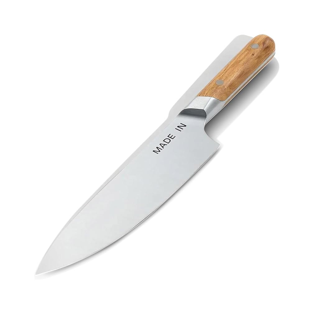 Made In 조리기구 - 20.3cm(8인치) 제작 올리브 손잡이가 달린 나이프 프랑스에서 나무 탱 셰프 Olive Wood Handle - 상품 이미지