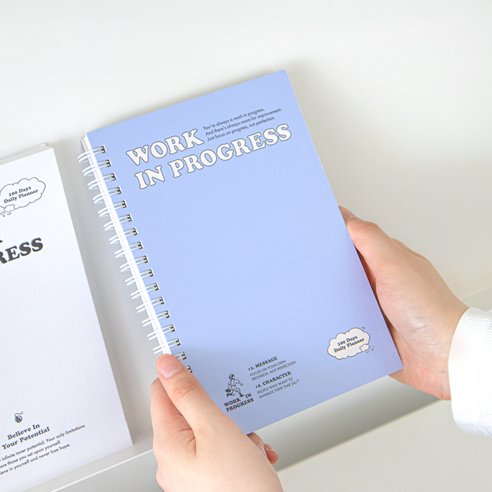 Work In Progress 100일 스터디플래너 공부 시간관리 플래너 제품 이미지