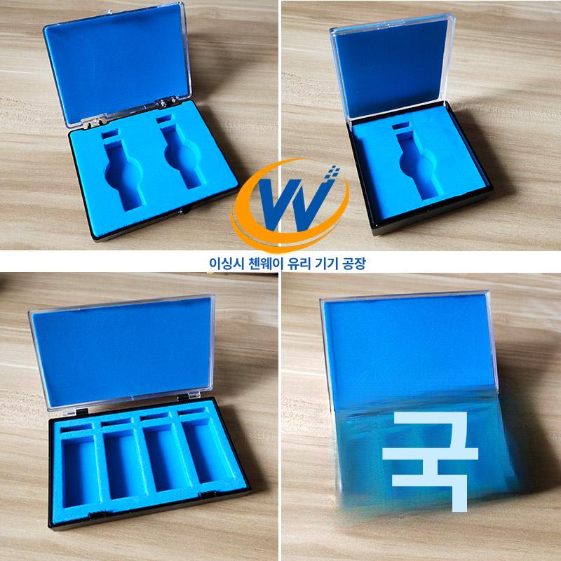 가방 케이스 와인 보호 휴대용 와인글라스 캐리어 글라스 소형 8 x 10x2.2cm 단일 구멍 - 상품 이미지