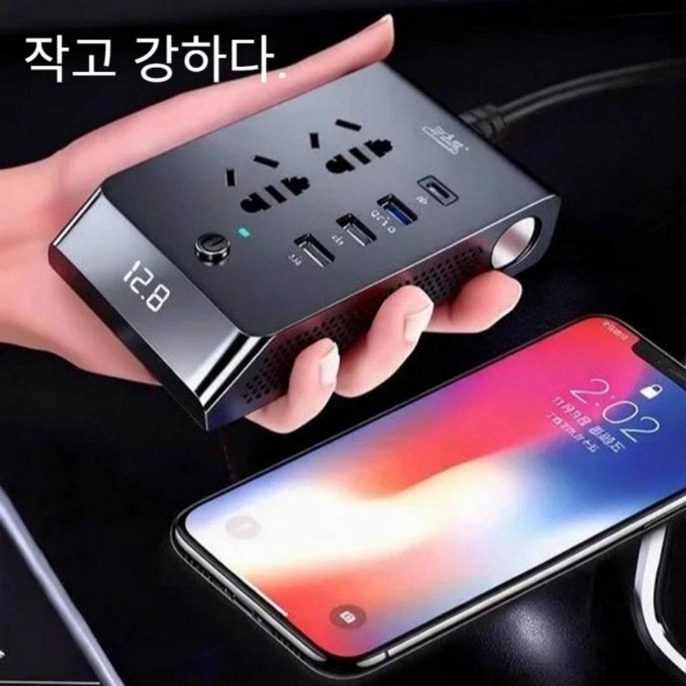12v 24v to 300w 차량용 인버터 시거잭 USB 안전장치 - 상세 이미지 4