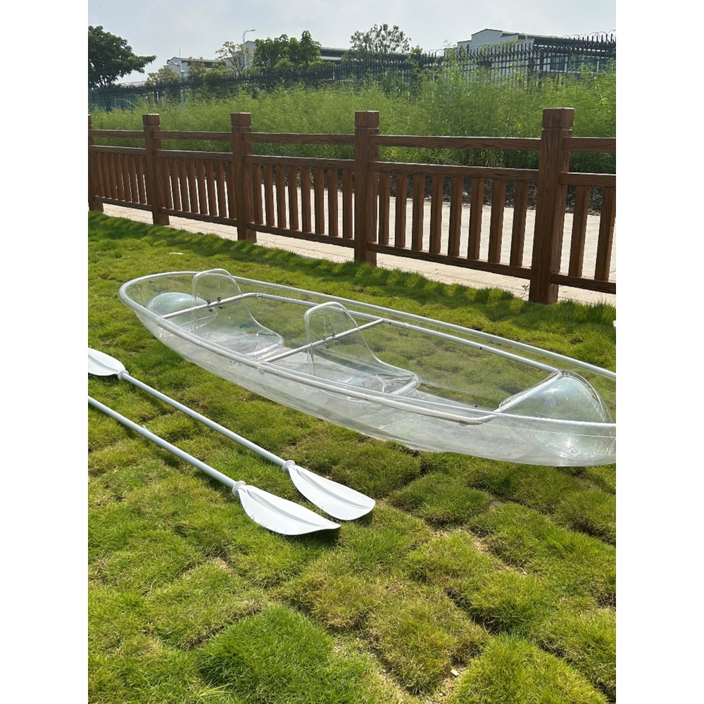 투명 카약 보트 물놀이 요트 수상 레저 관찰 패들 촬영용 투명 선박 보트 - 상세 이미지 4
