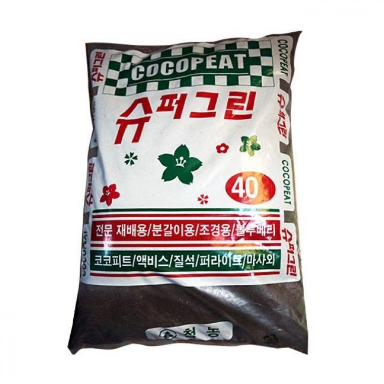 슈퍼그린 배양토 40L (분갈이흙 블루베리재배 조경용 - 상품 이미지