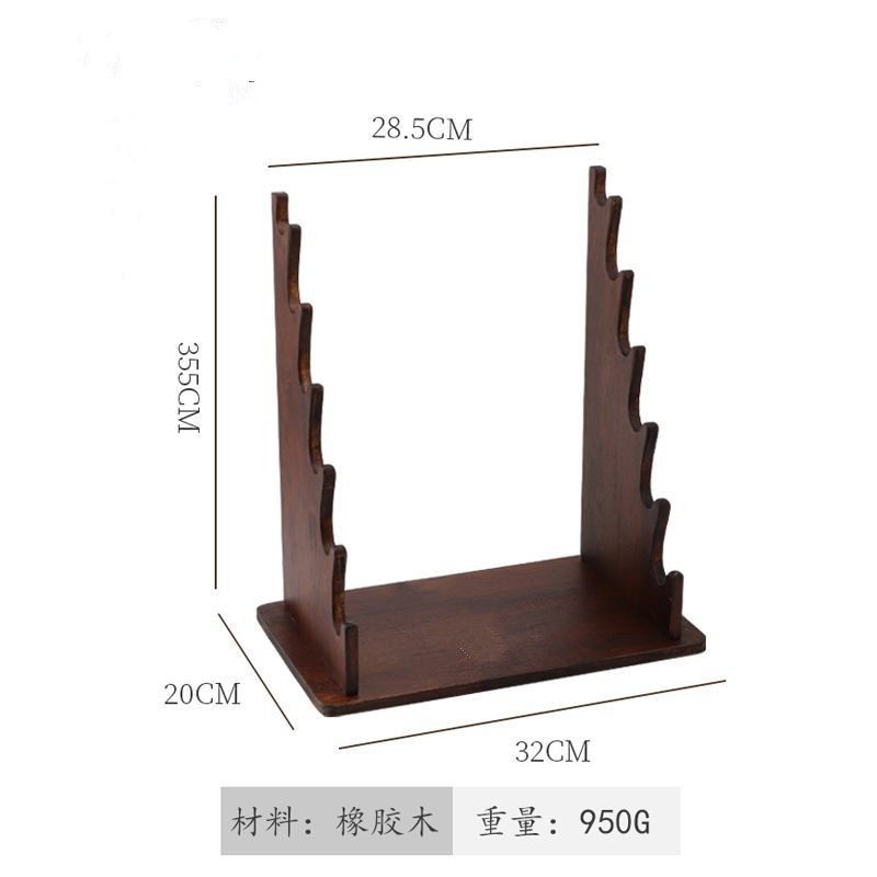 사시미칼 홀더 나무 거치대 칼집 칼 블럭 원목 우드 일식당 전용 주방 칼보관소 - 상세 이미지 5