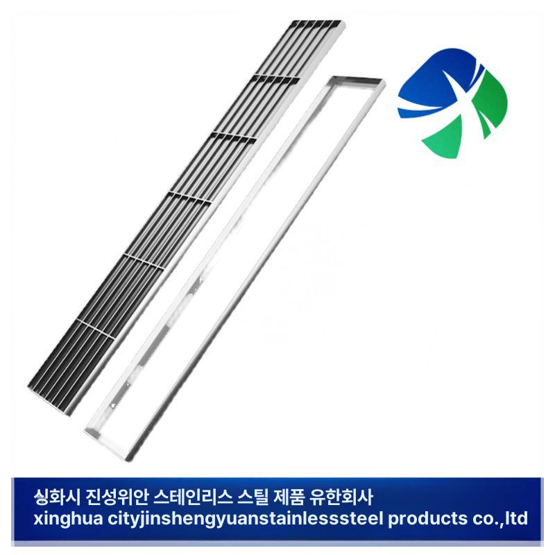 트렌치 배수구 스텐 사각 그리드 우수관 낙엽 수로관 화장실 욕실 트랜치 육가 - 상세 이미지 5