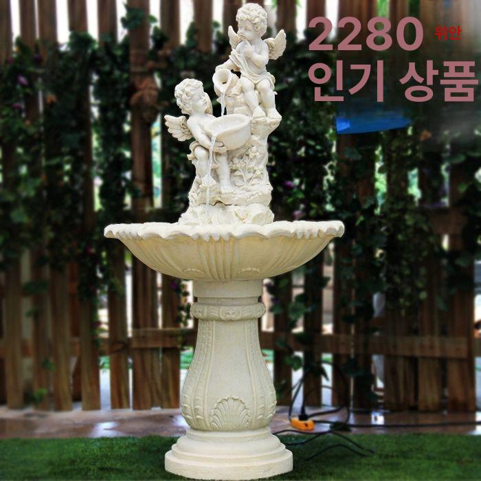유럽 분수대 야외 카페 조경 대형 정원 꽃분수 소형 장식품 조각상 분수 정원꾸미기 천사 - 상세 이미지 2