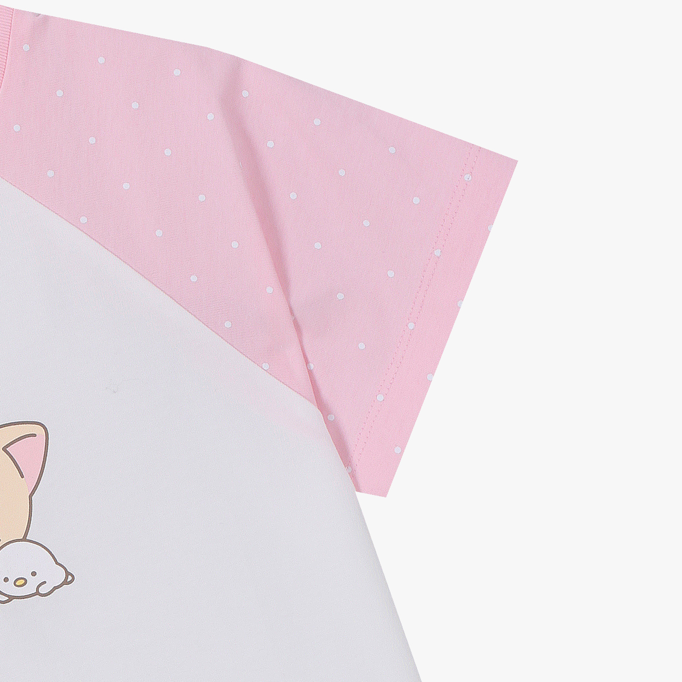 로엠걸즈 도트 라글란 고양이 티셔츠 RGRA2633C 이미지 7