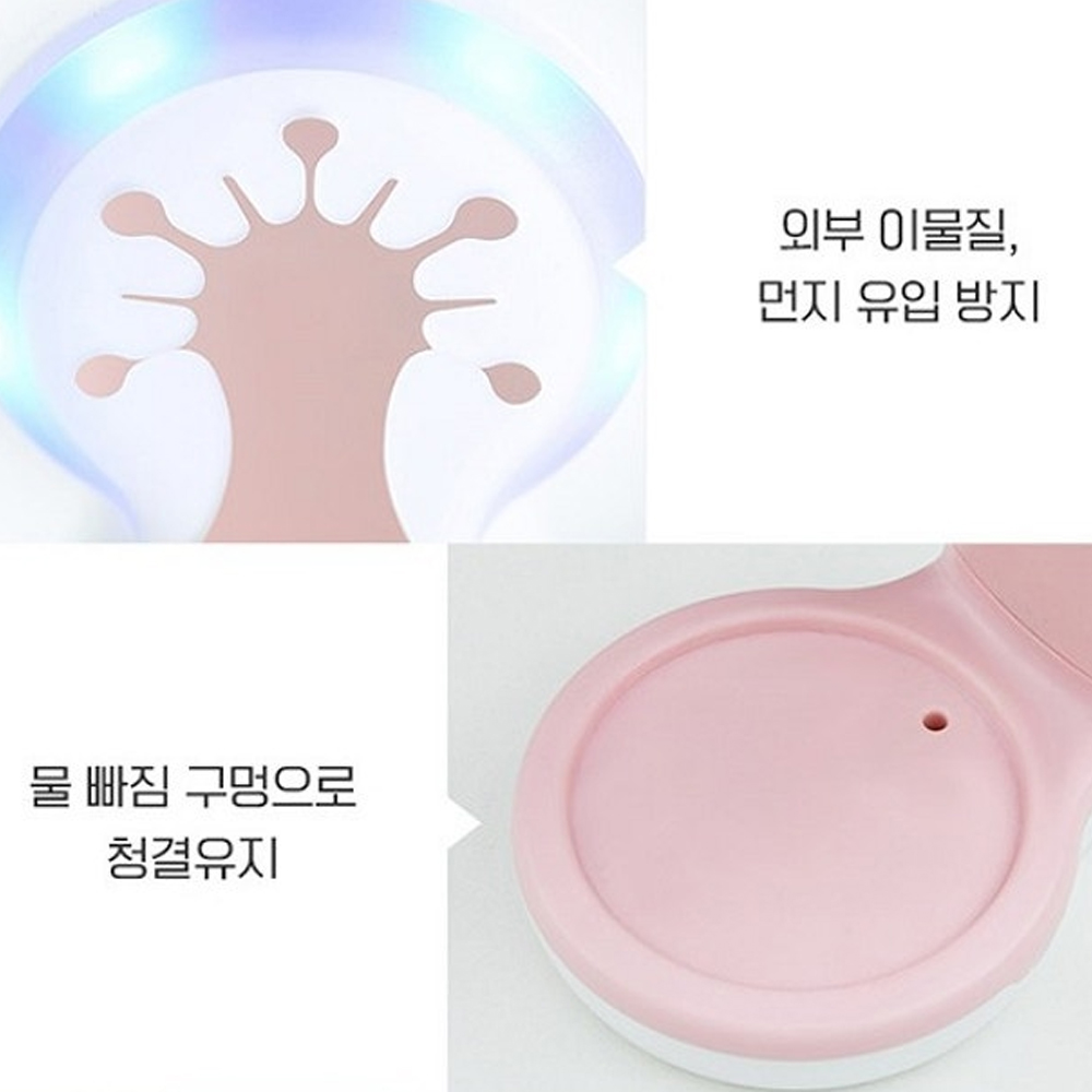 유토렉스 국산 UVC 다용도 무선 칫솔 살균기 건조기 소독기 + 양치컵 탁상 벽걸이 겸용 - 상세 이미지 4