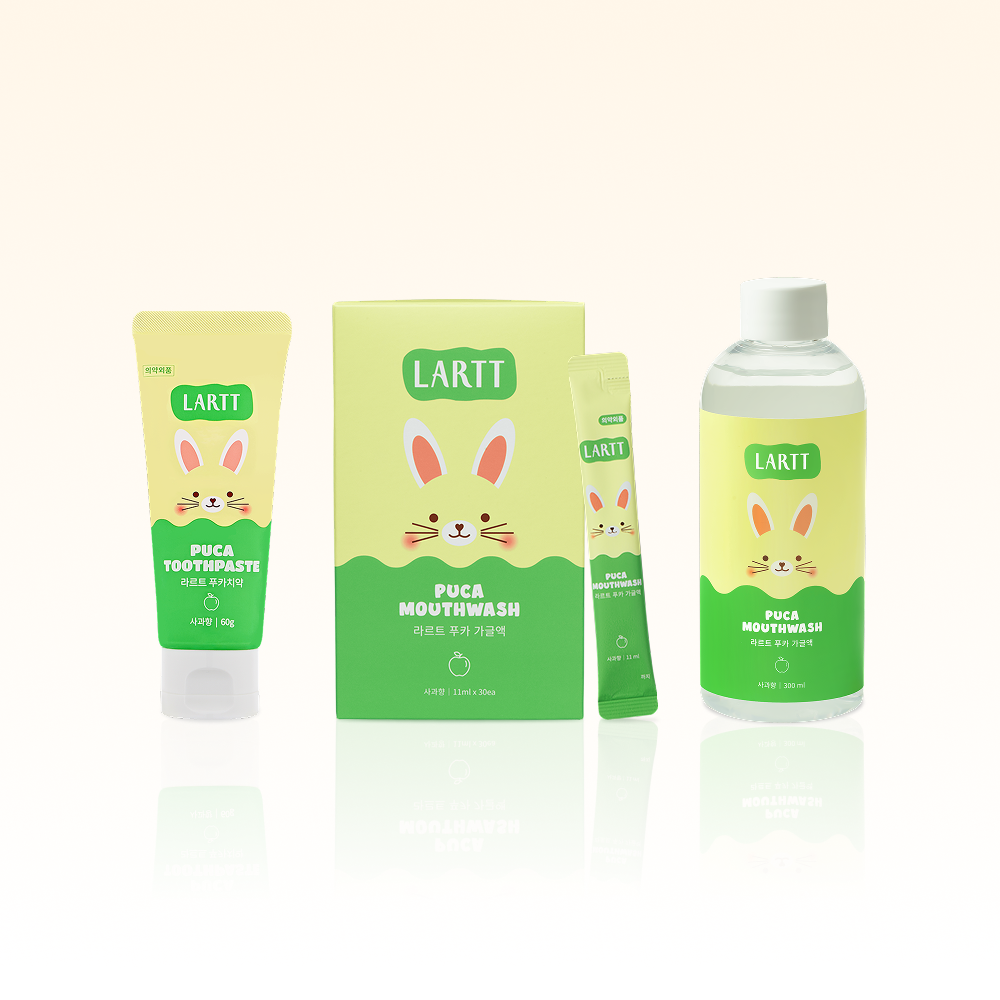 라르트 우리아이 구강관리 베이직 Set 무알콜 휴대용 구취제거 구강청결제 가글 어린이 치약 - 상세 이미지 2