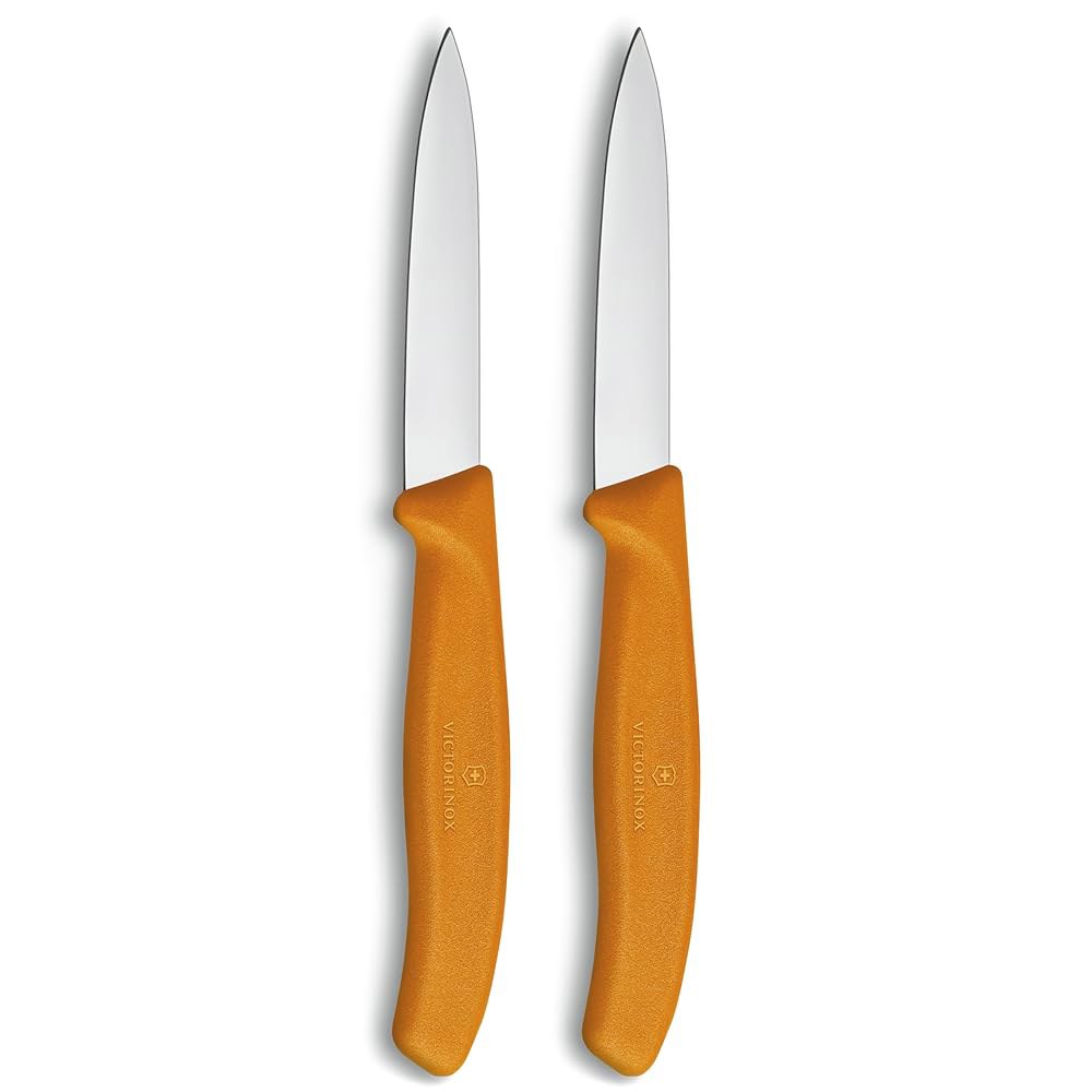 Victorinox Swiss 클래식 2피스 패링 팁 엣지 - 세트 나이프 포인트 오렌지 스트레이트 Orange - 상품 이미지