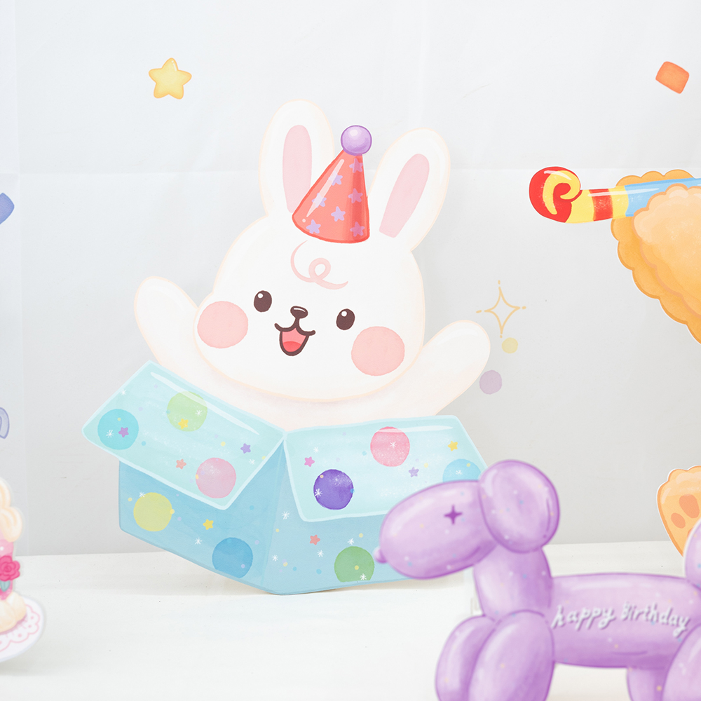 [미소쌤] 파티프렌즈 생일파티 세트 생일현수막 올인원 어린이집 포토존 환경구성 가랜드 용품 - 상세 이미지 5