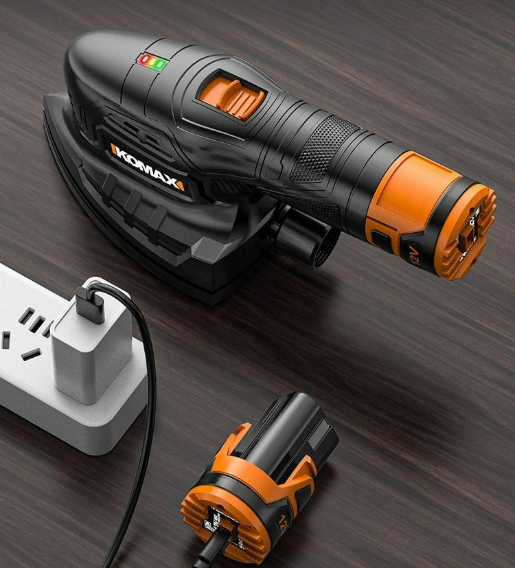 무선 삼각 샌딩기 그라인더 연마기 몽땅 전동 목공 12V 1개 1개 2장 - 상품 이미지