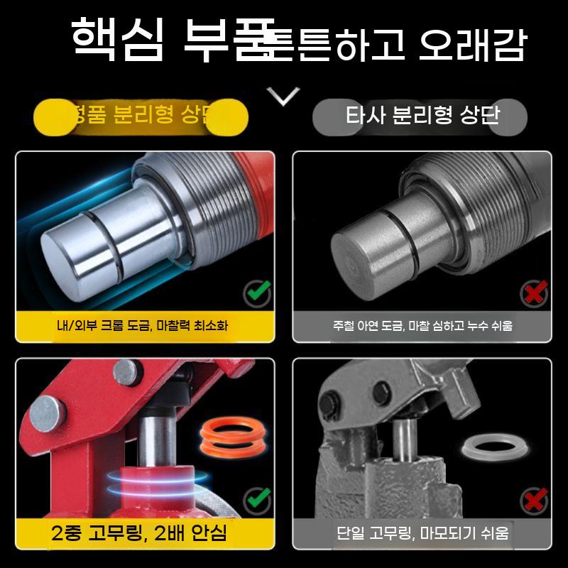 유압 차량 잭 펌프 페달 빠레트 실린더 수평 발펌프 쇼바 수리 전동 펌핑 에어 - 상세 이미지 3