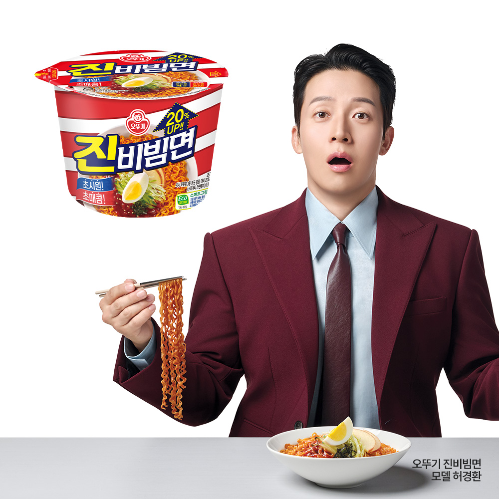 오뚜기 진비빔면 큰컵라면 134g, 1개 - 상품 이미지