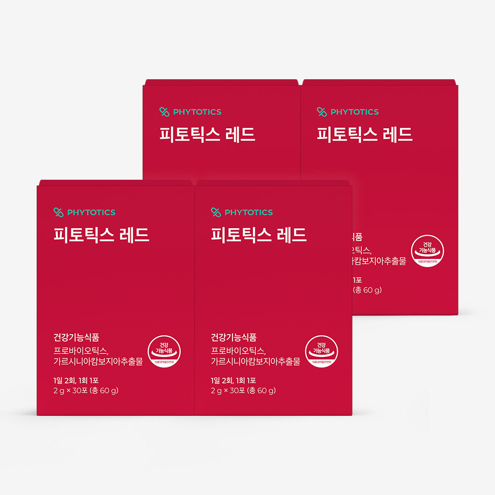 피토틱스 레드 다이어트 유산균 30포, 4개 - 상품 이미지