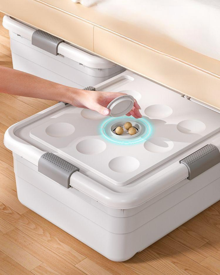 침대 밑 수납함 이불 케이스 보관함 수납장 박스 옷정리함 보관가방 패브릭 부직포 언더베드 - 상세 이미지 2