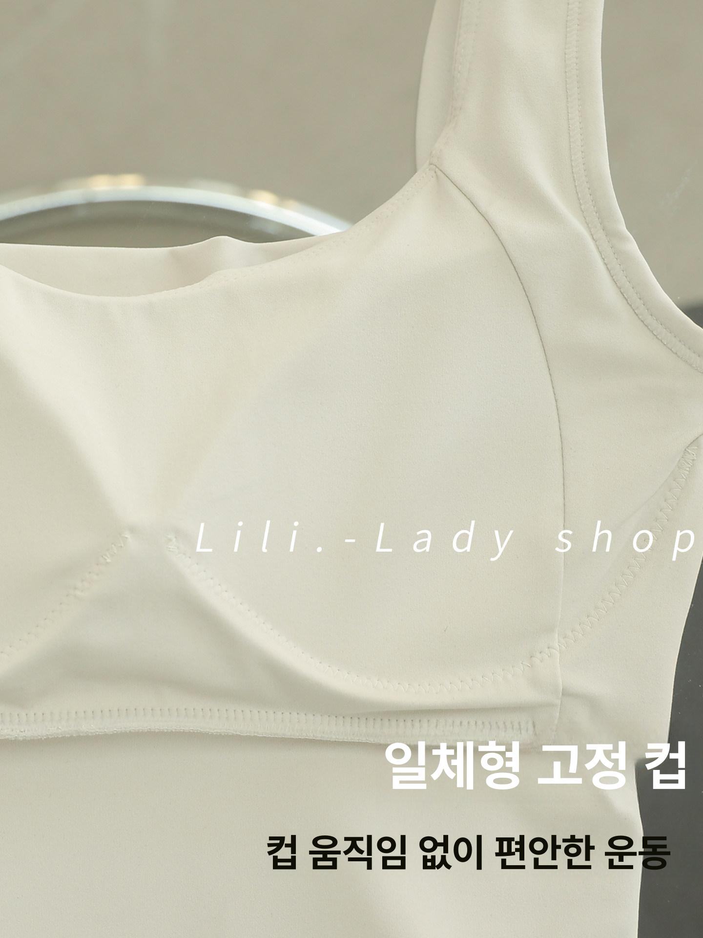 필라테스 나시 브라탑 민소매 요가 홈트 탱크탑 폴웨어 스포츠탑 12 - 상세 이미지 5