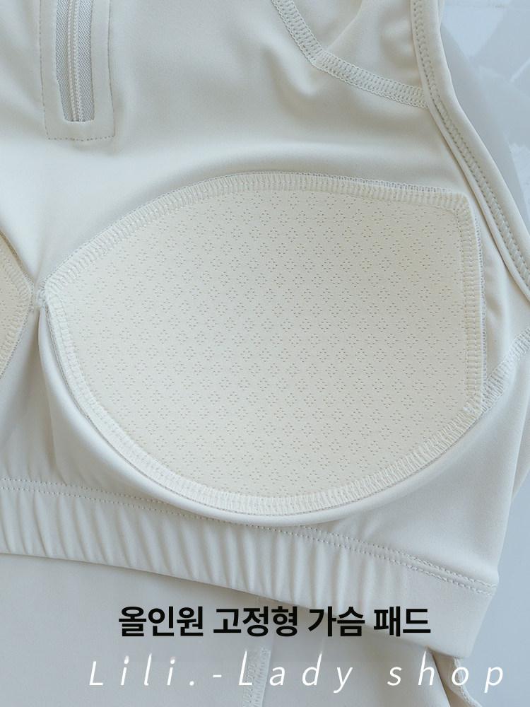 필라테스 나시 브라탑 민소매 요가 홈트 탱크탑 폴웨어 스포츠탑 32 - 상세 이미지 4