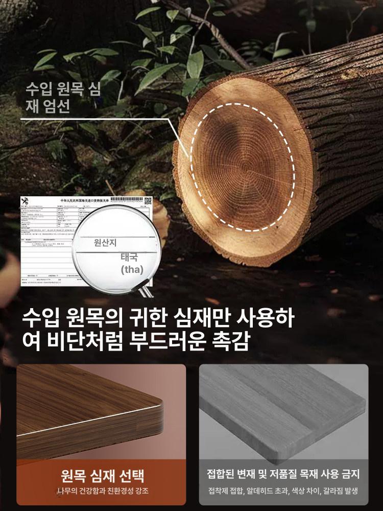 미니 모니터 선반 소형 원목 20 월넛 받침대 거치대 월넛 20x20x6.2 - 상세 이미지 2