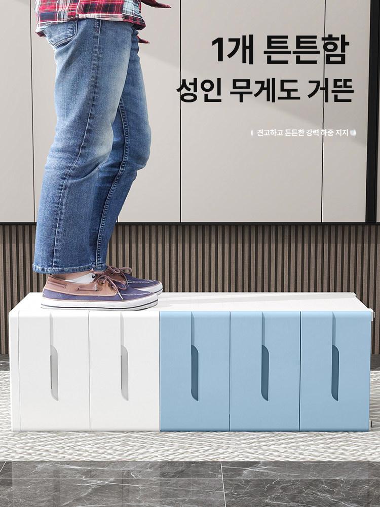 틈새 서랍장 슬림 안방 속옷장 손잡이 낮은 이동식 20cm 폭 [두꺼워지고 깊어진] 퓨어화이트 5 칸 - 상세 이미지 2