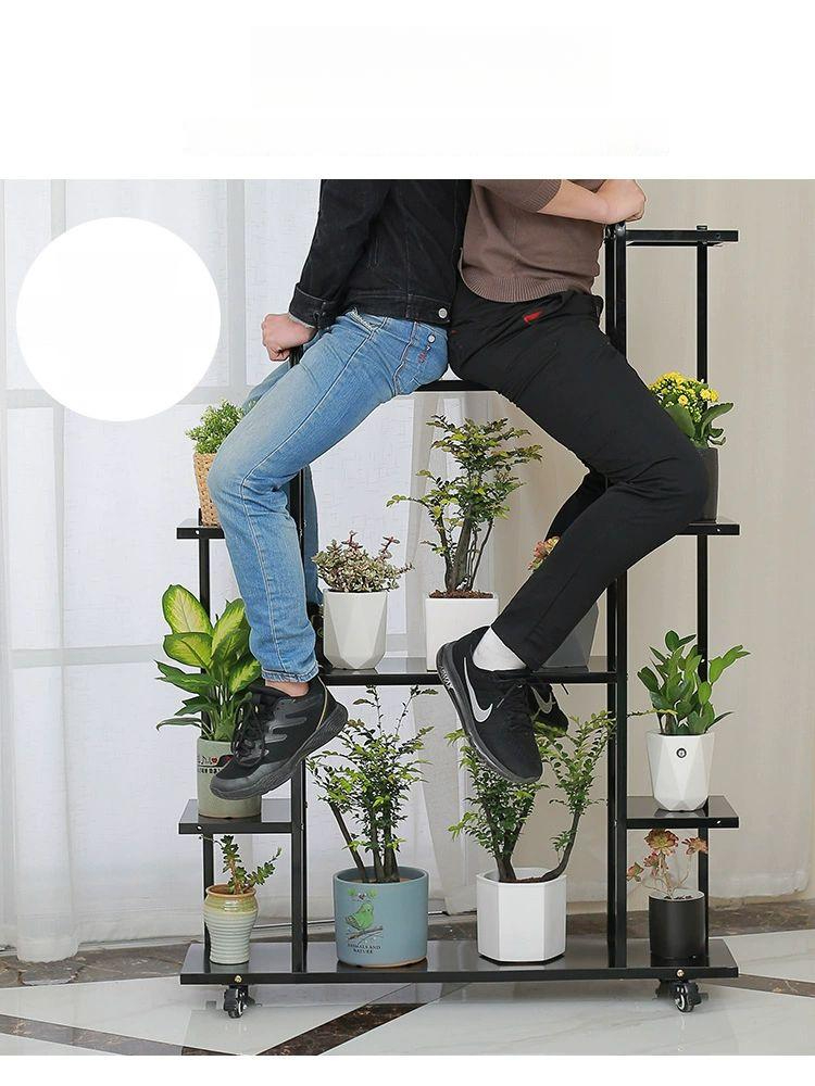 화분 정리대 베란다 스탠드 진열 철제 식물 거치대 선반대 - 상세 이미지 4