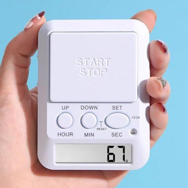 버튼식 공부 타이머 수험생 스톱 워치 휴대용 - 상품 이미지