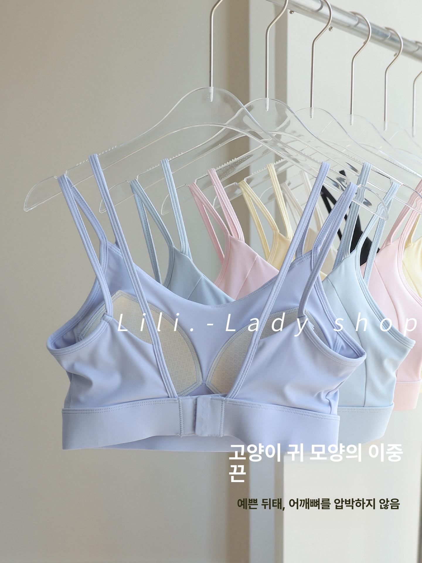 필라테스 나시 브라탑 민소매 요가 홈트 탱크탑 폴웨어 스포츠탑 40 - 상세 이미지 3