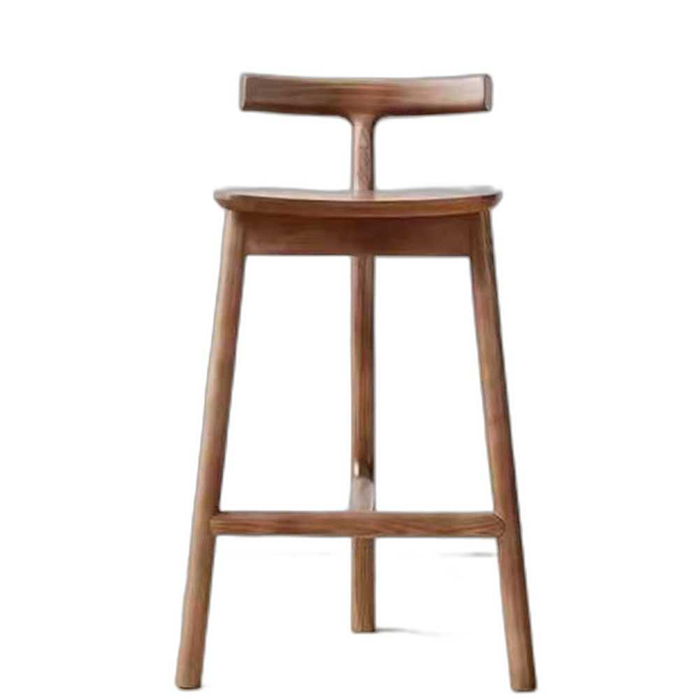 원목 바 의자 아일랜드 카페 높은 스툴 하이 체어 55cm - 상품 이미지