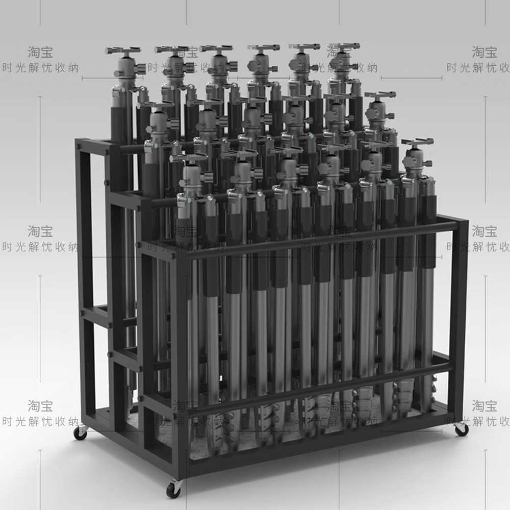 카메라 삼각대 꽂이 촬영 스튜디오 용 수납 장비 보관함 12칸 - 상세 이미지 2