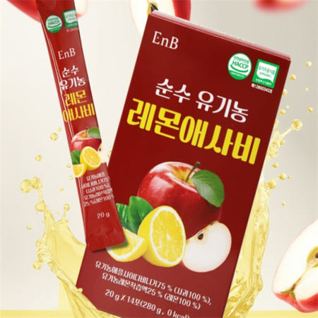 [루틴] EnB 건강디톡 유기농레몬애사비 x 140포 가벼운하루 알칼리성 천연발효식초