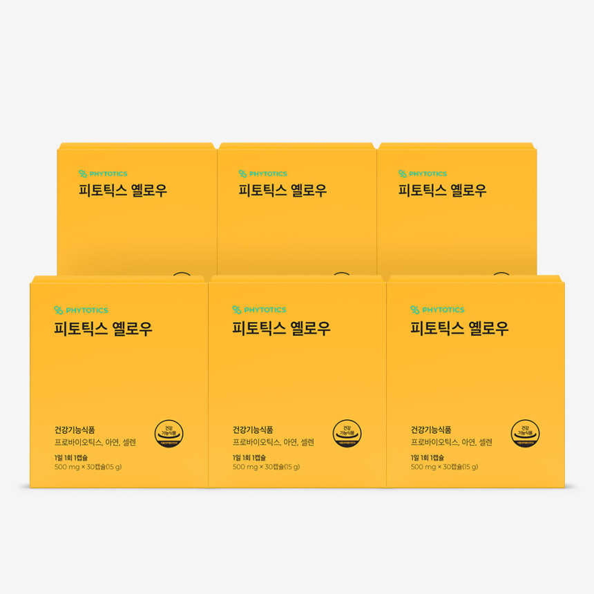 [5+1 피토틱스 옐로우 여성 질 유래 유산균 30캡슐, 6개 사진 1