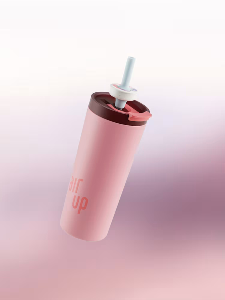 에어업 텀블러 휴대용물병 팟 3개입 포함 890ml, 화이트 스피어민트 이미지 6