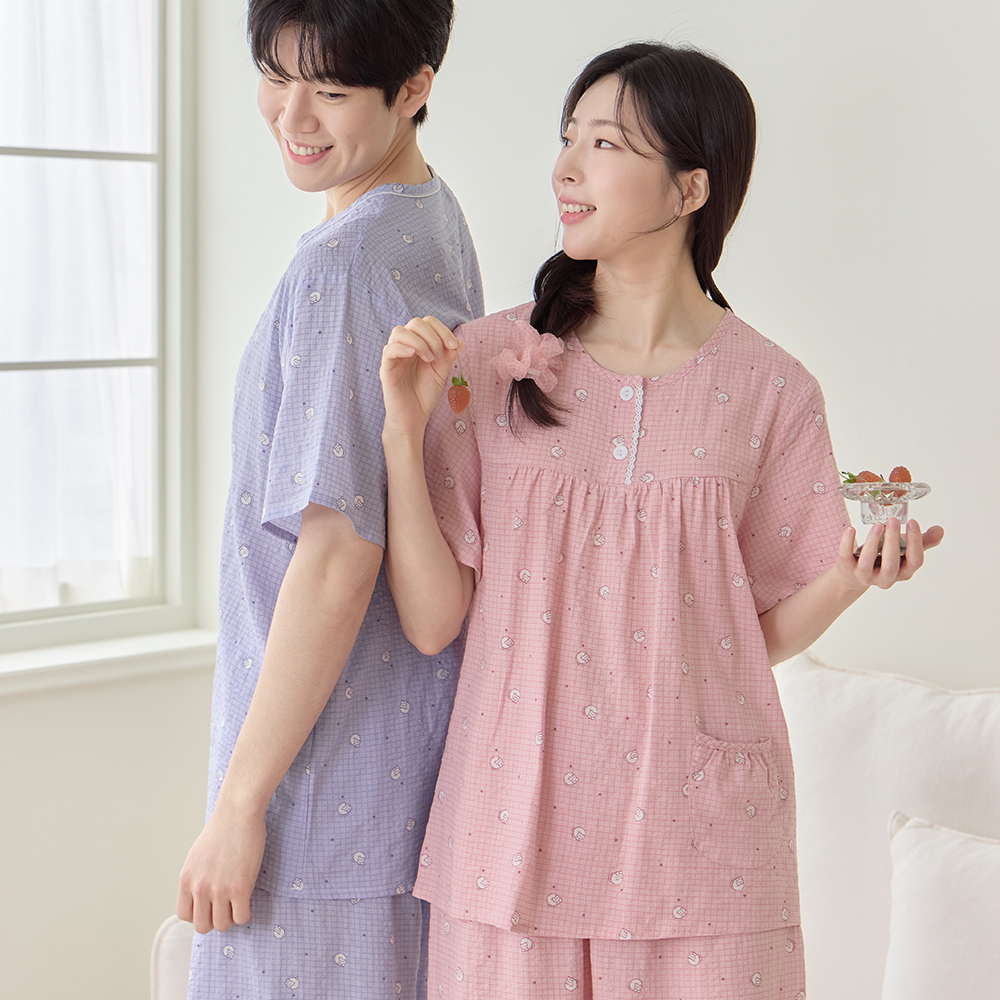 순면 가족잠옷 추천 투위 여름 반팔 커플 신혼부부 잠옷 후기
