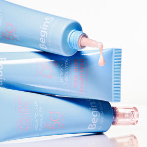 비긴스 바이 정샘물 블루 캐모마일 히알루론산 수분 톤업 선 크림 50ml... 솔직 후기 | 피부 타입별 분석 - 상품 이미지 2