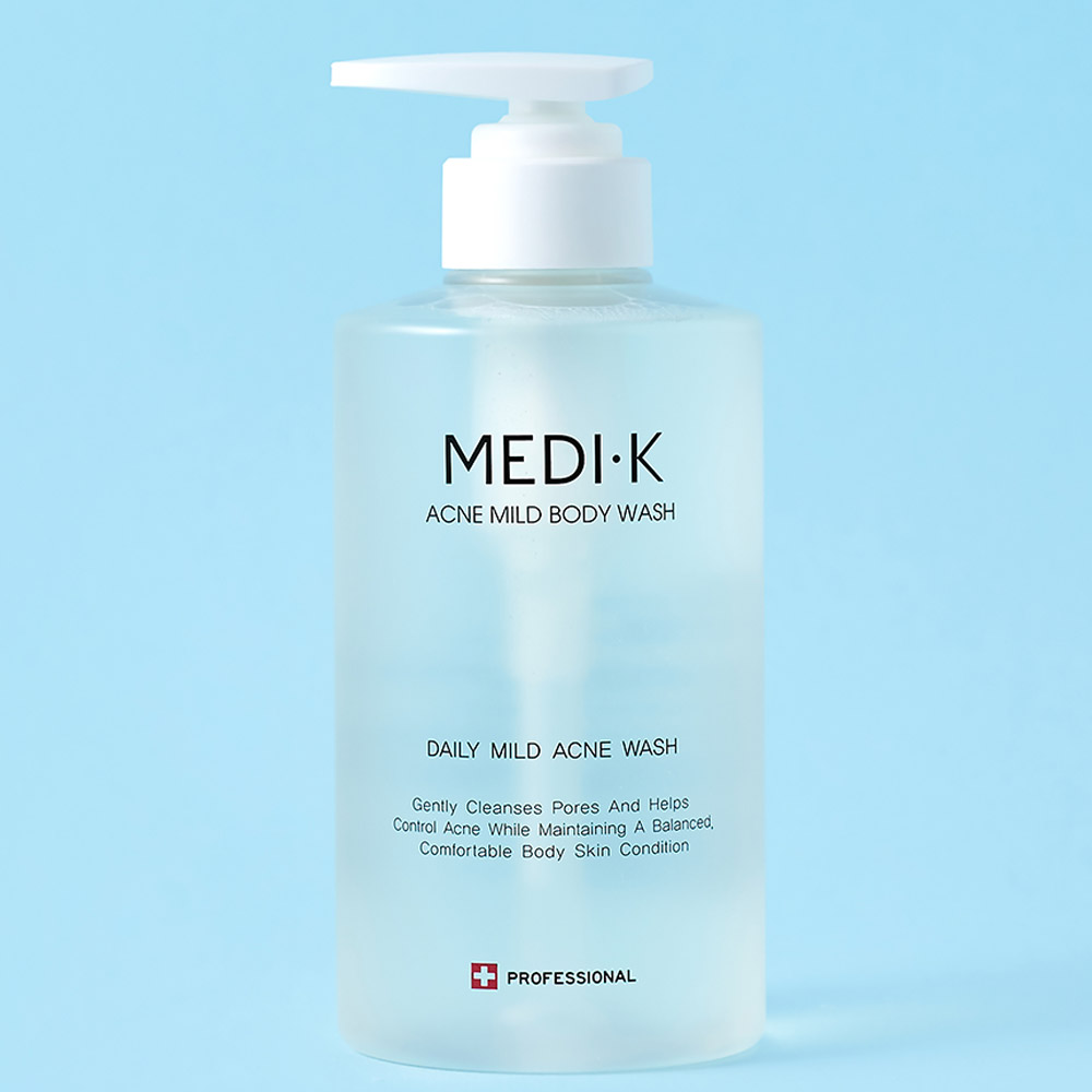 약국입점 메디케이 아크네 마일드 바디워시 대용량 500ml 여드름완화 기능성 트러블 등드름 가드름 좁쌀 닭살 클렌저 이미지 2