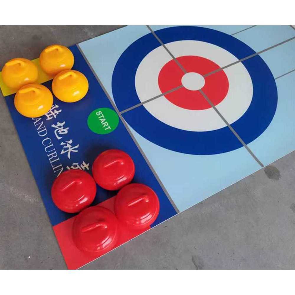 실내 컬링 게임 행사 체육대회 용 놀이 스포츠 도구 0.6x2.2m 트랙 - 상품 이미지