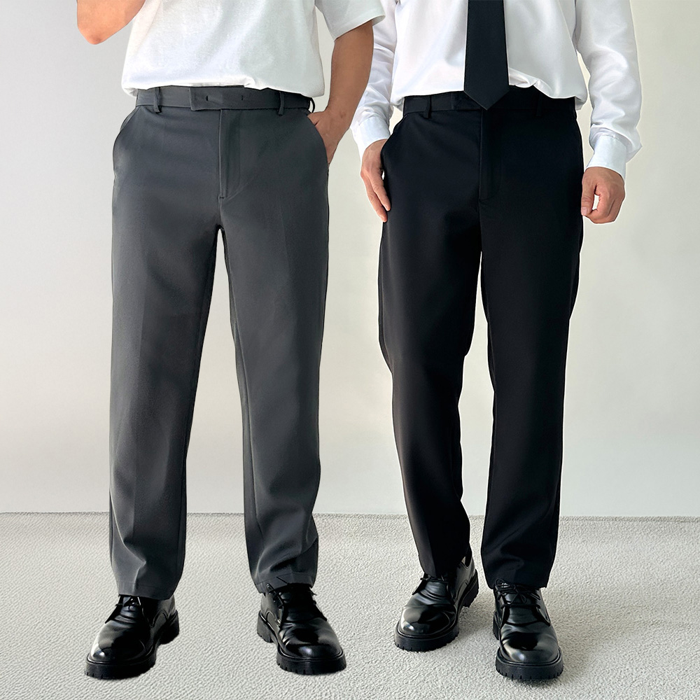 1+1 치노팬츠 남자빅사이즈슬랙스 남자밴딩슬랙스 - 상품 이미지
