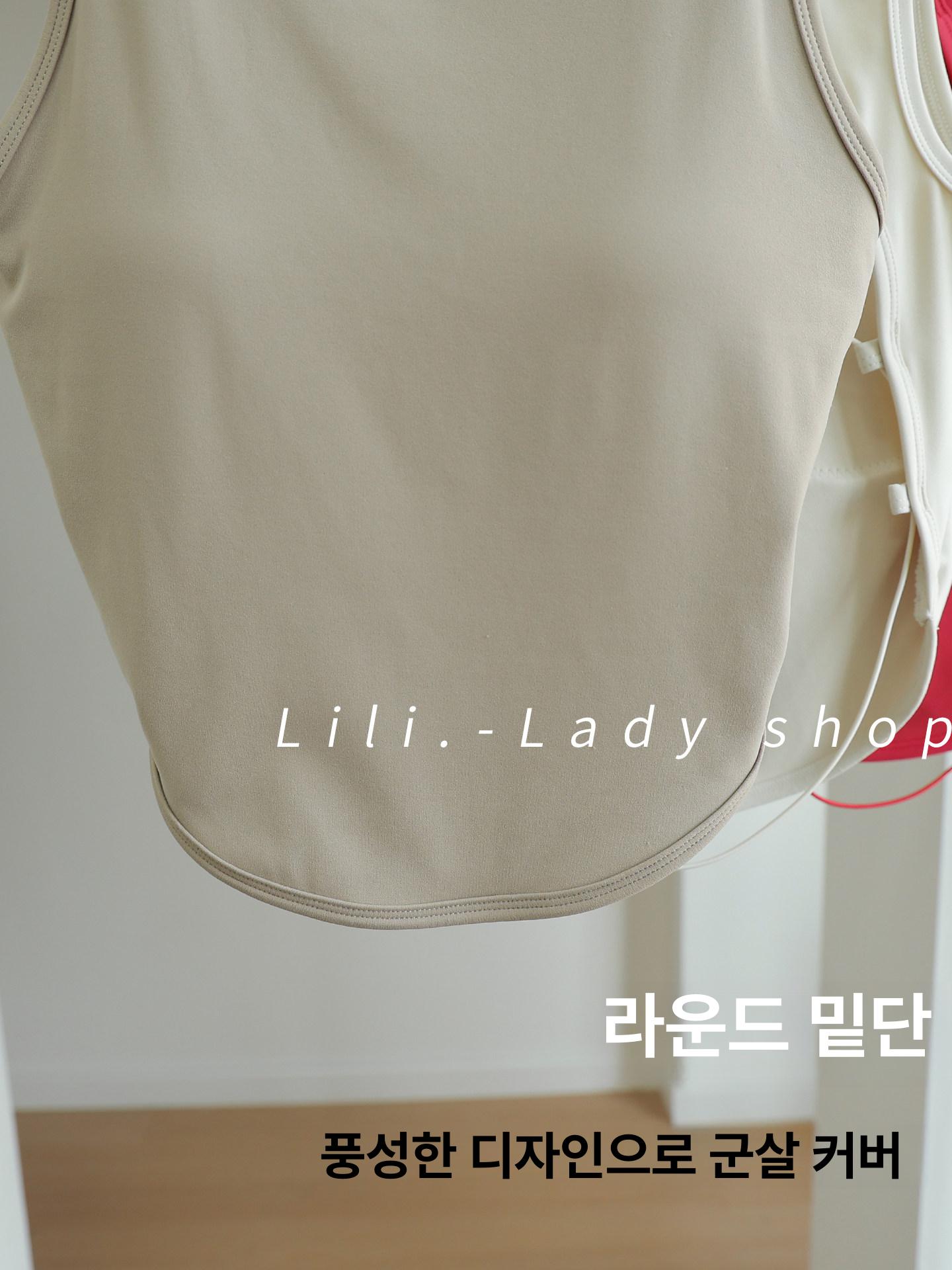 필라테스 나시 브라탑 민소매 요가 홈트 탱크탑 폴웨어 스포츠탑 13 - 상세 이미지 5