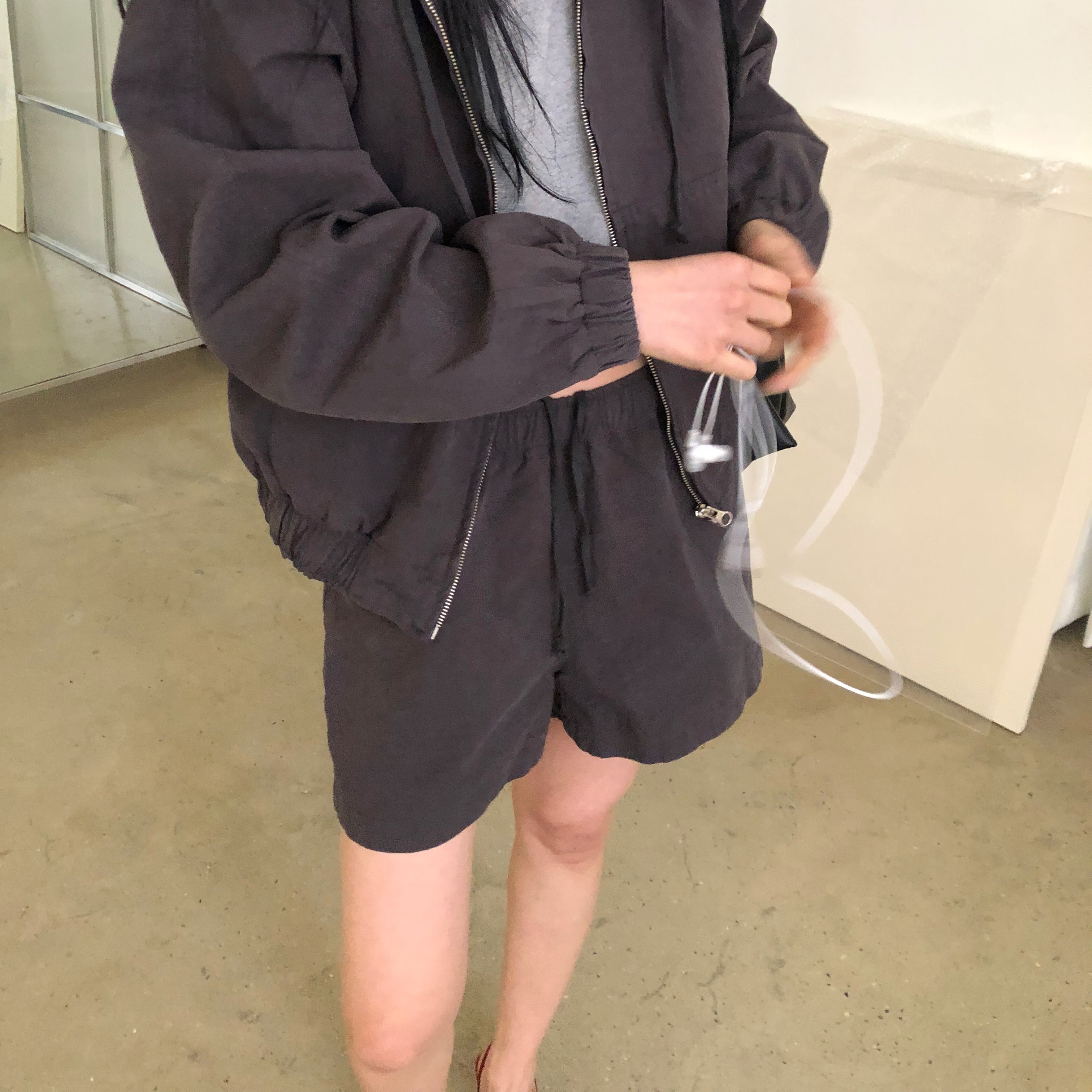 여성 빈티지 쇼츠 새미 A라인 데일리 여자 반바지 이미지 7