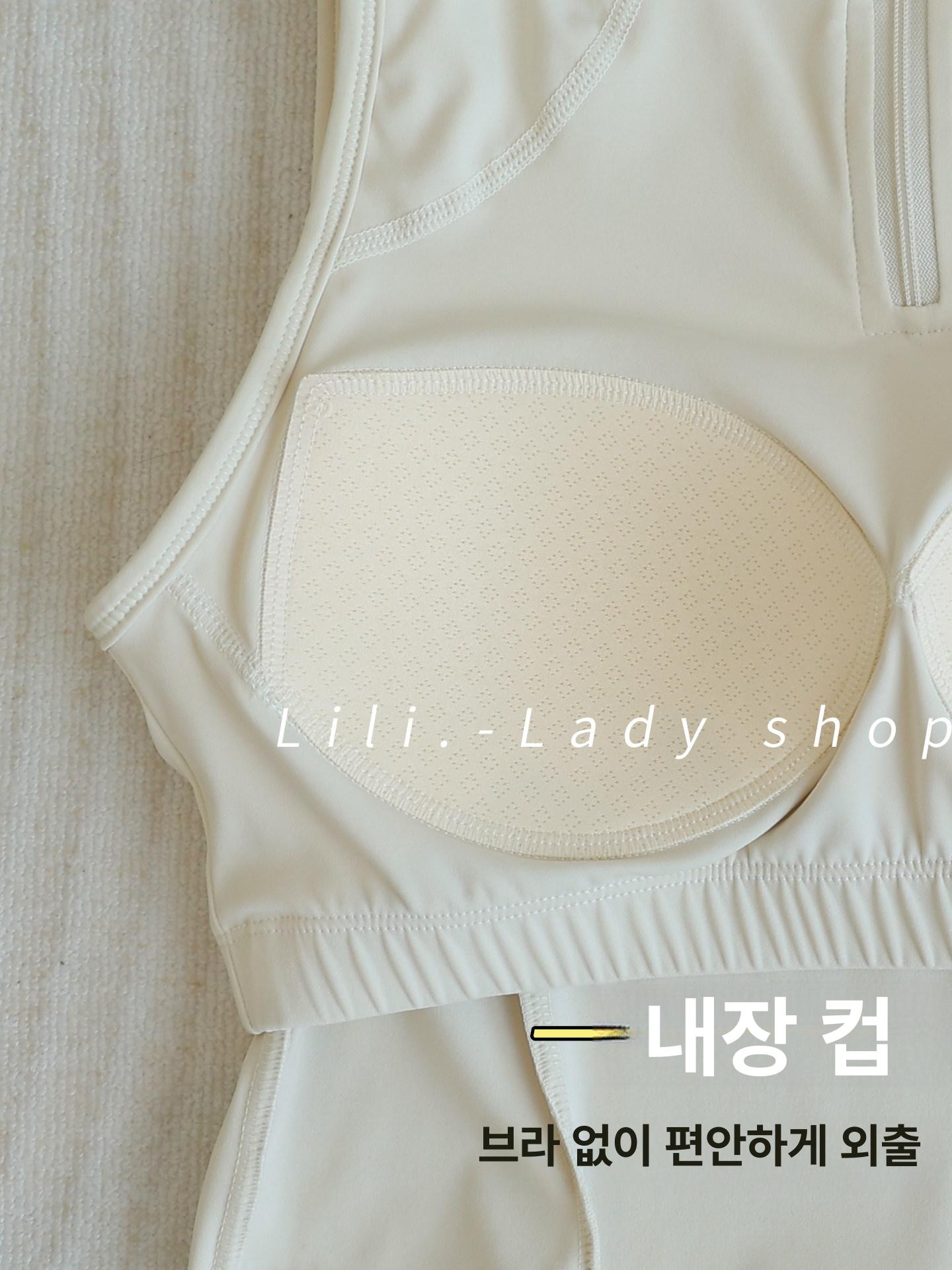 필라테스 나시 브라탑 민소매 요가 홈트 탱크탑 폴웨어 스포츠탑 29 - 상세 이미지 4