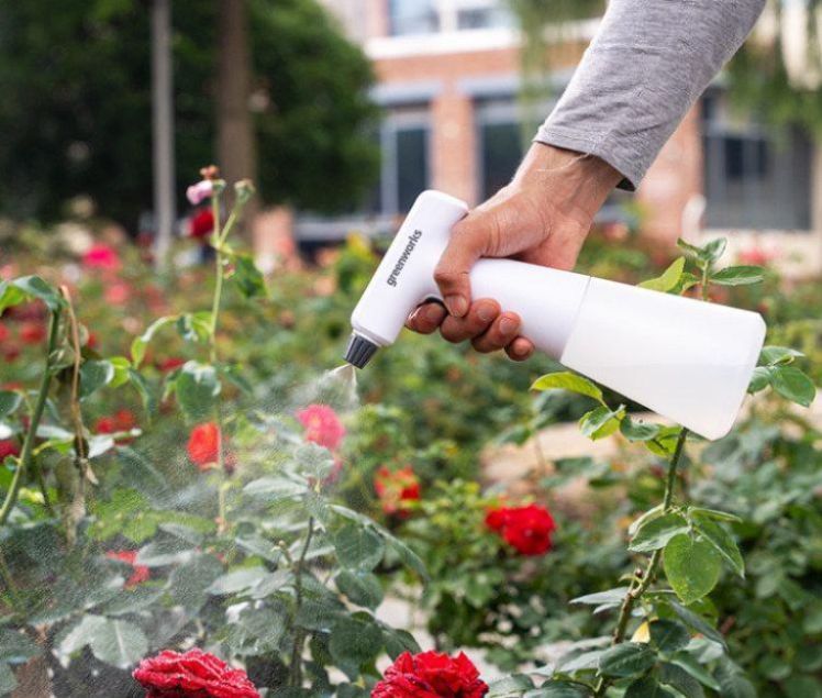 전동분무기 전동 자동 분무기 550ml 가정용 물뿌리개 식물 압축분무기 스프레이 - 상세 이미지 2