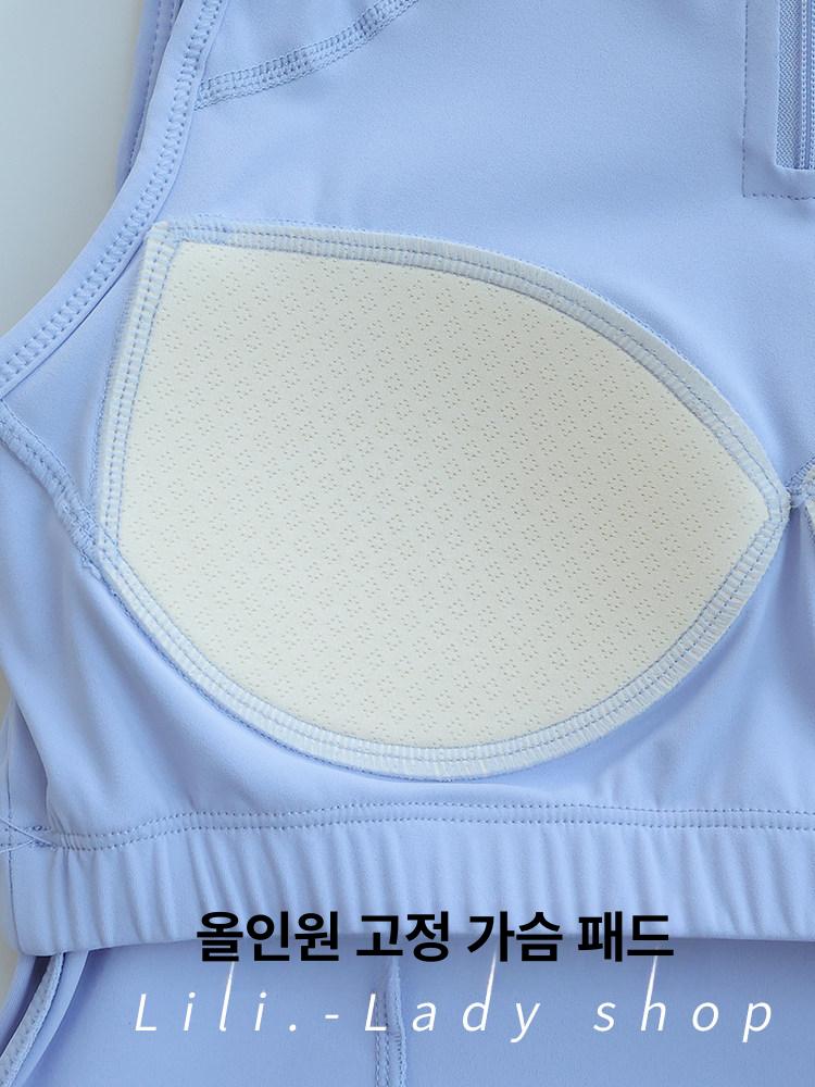 필라테스 나시 브라탑 민소매 요가 홈트 탱크탑 폴웨어 스포츠탑 20 - 상세 이미지 4